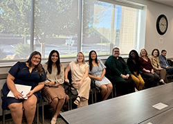 Social Work students from Northwestern attending the Oklahoma State Board of Licensed Social Workers Board meeting in September are Hunter McMillin, Alyssa Arambula, Makenzie Hoskins, Yasmin Vargas, Harlie Altland, Tori (Mahawa) Tyler, Amanda Houldsworth, Kimberly Ruf and Samuel Felton.