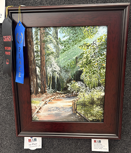 Retired Dean of Arts and Sciences Dr. Mike Knedler is the winner of the non-student division at the NWOSU Art Society Art Show that has been on display in the J.W. Martin Library throughout March. This winning piece and others will be displayed in a Winner’s Show for the First Friday Artwalk April 3 at the Runnymede.