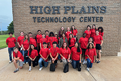 Students attending the June 2025 STEM Camp took a tour of the High Plains Technology Center of Woodward.