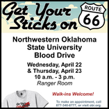 Northwestern Lady Ranger Soccer, Volleyball to Sponsor Blood Drive April 22-23
