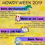 howdy week at northwestern to be filled with fun events free food for students