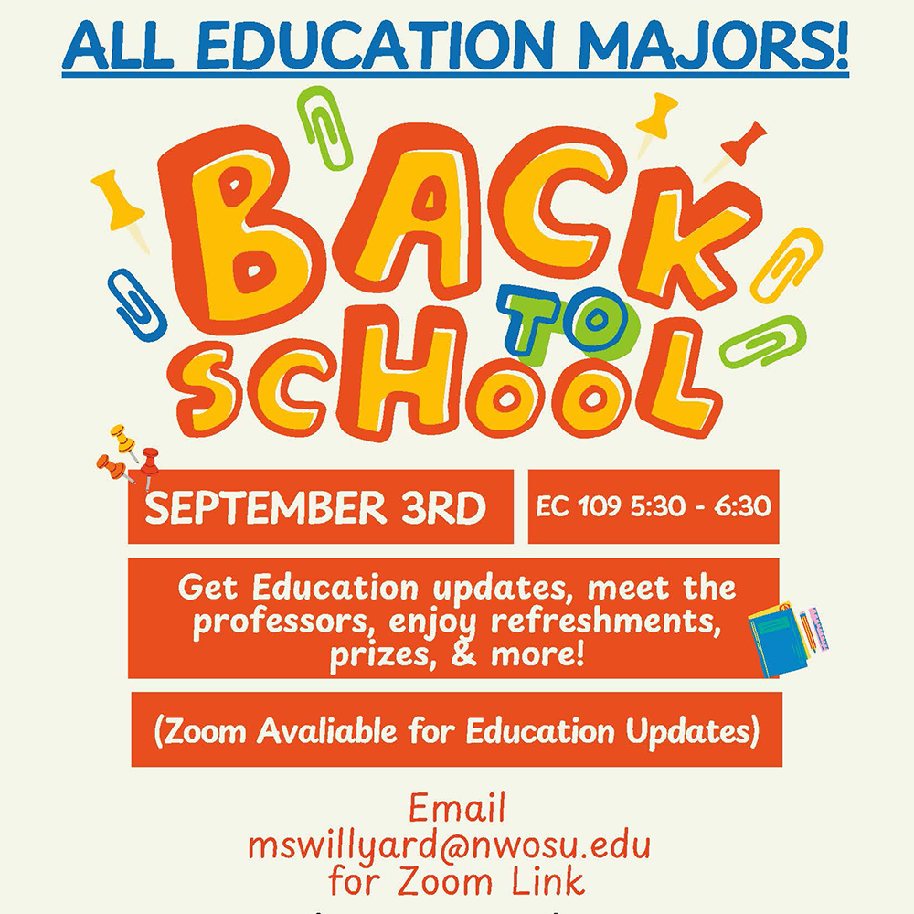 Education Majors Back to School Event