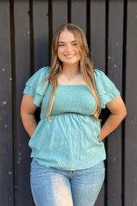 Afton Froelich, incoming Northwestern Oklahoma State University student and member of the 2026-27 President's Leadership Class, from Beaver, Oklahoma, majoring in Chemistry and Microbiology.