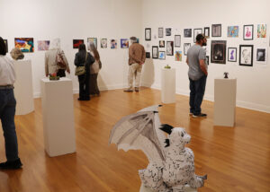 Artwork and those who appreciate it gathered in Northwestern’s Jesse Dunn Gallery Sophia last year for the first Red Dirt Review High School Art Contest. The second contest is now open for entries that are due by Nov. 2.